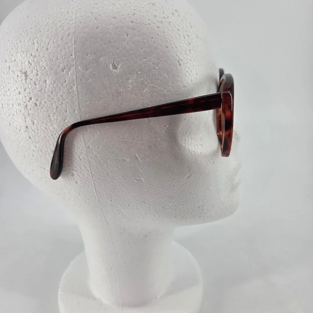 Donna Karan Bausch & Lomb Tortoise Oversized Round Eyeglasses USA 135 Vintage